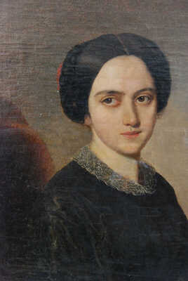 Неизвестный художник. Женский портрет в темном платье